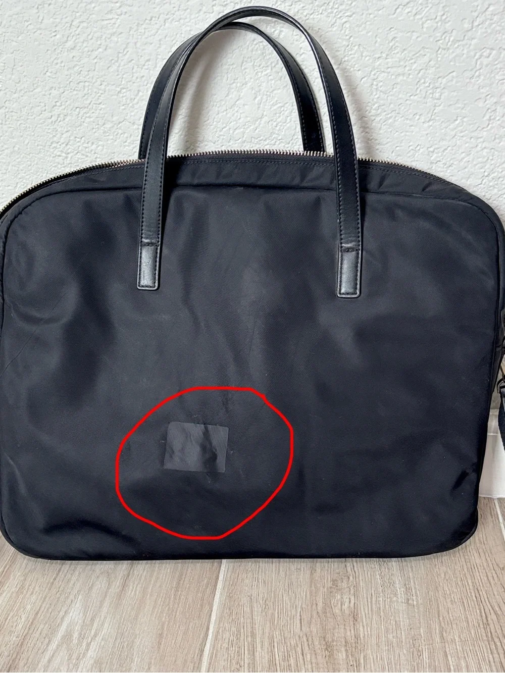 kate spade black nylon laptop tote with shoulder strap